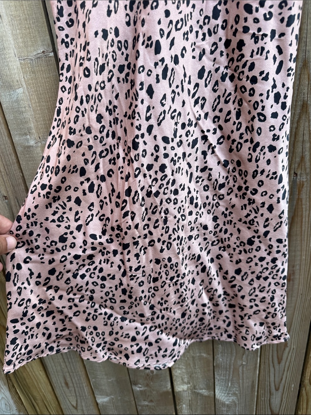 Reformation silk Blush Pink Leopard Slip Dress - Picture 4 of 7